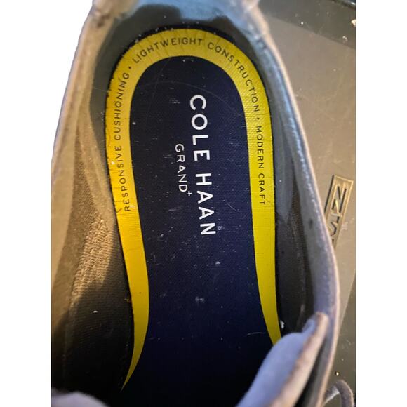 Cole Haan Grand+ Plain Toe Oxfords. men\'s sz 10 shoes, gray leather.